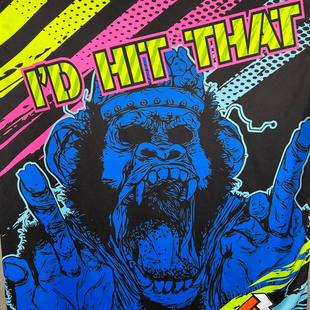 Big League I'd Hit That Graphic T-Shirt Softball Jersey Style‎ Men's Size Large